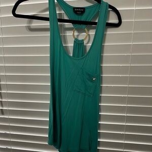 Bebe Turquoise Sleeveless Tank